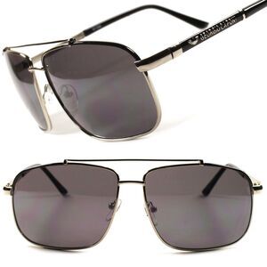 Designer Stylish Cool Vintage Retro Womens Mens Aviation Rectangle Sunglasses